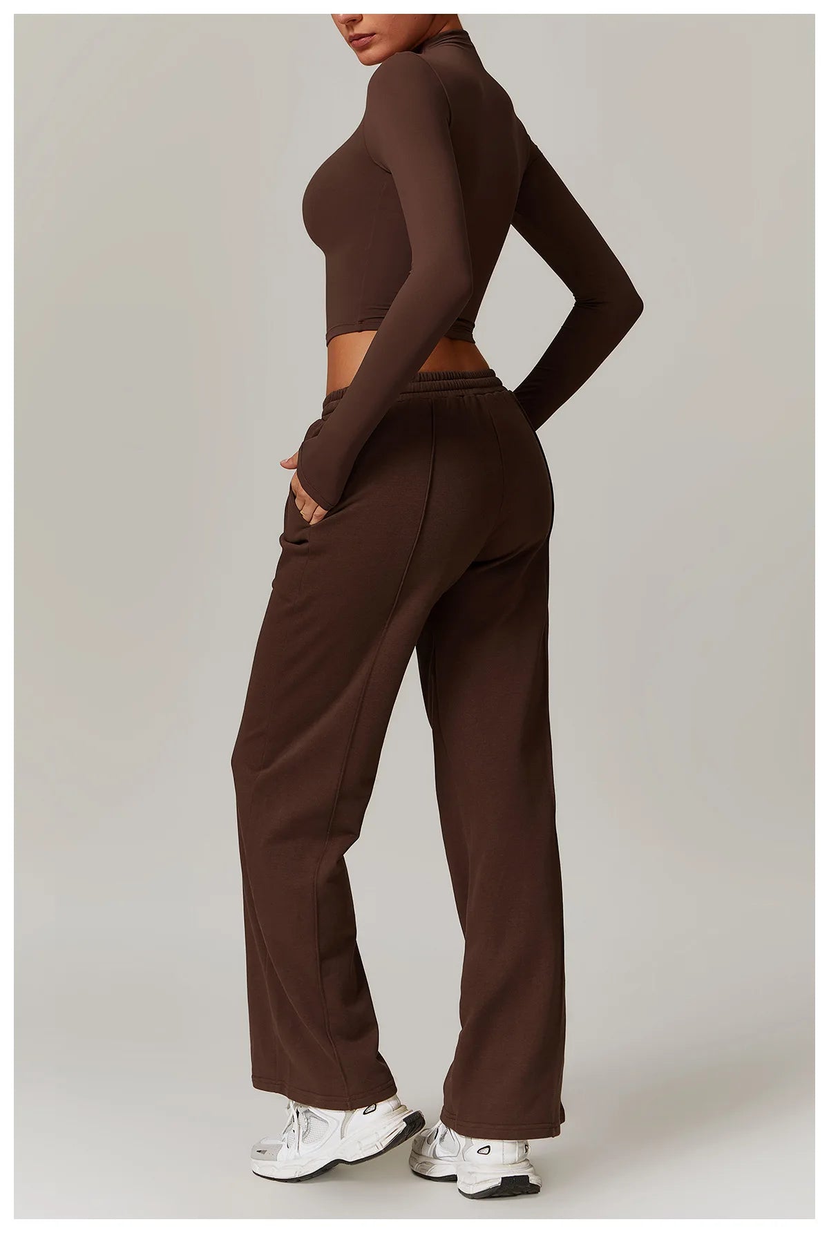 Women's High Waisted Straight pants Sweatpants Casual Yoga Jogger Pants elegant pants Women Pants Yoga With Pockets pantalones