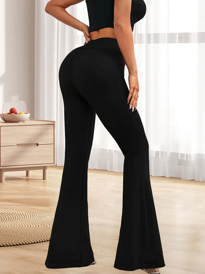 Women's Yoga Pants Summer  High Waist  Flared Trousers  Tummy Control Workout Leggings  Hot  Sales Pants for Women