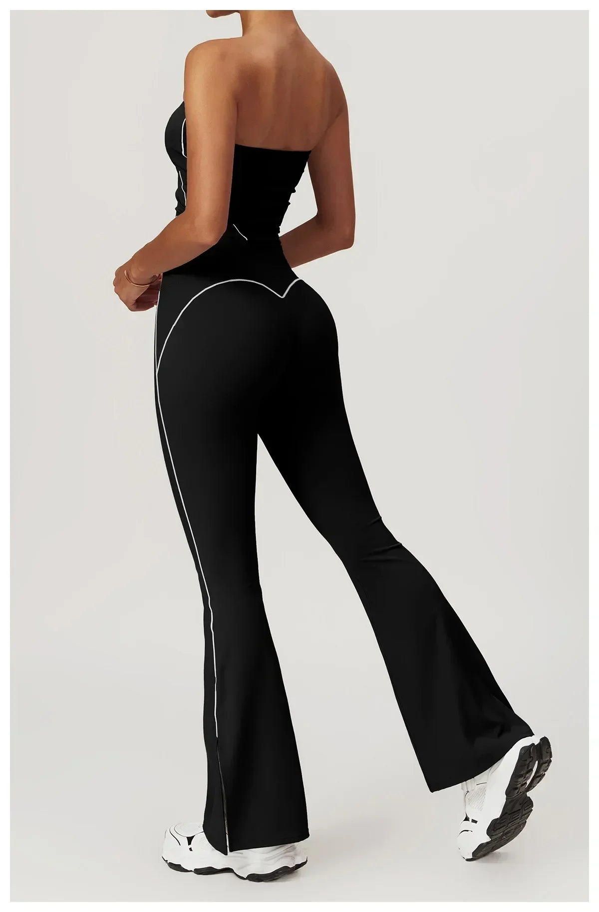 Yoga Pants Women High Waist Lift Hip Fitness Running Training Sweatpants Micro Pants Slim Slim Flared Pants Outer Wear