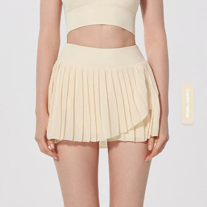 Skirts for women Naked Feel Anti-Bacterial Yoga Skirt Running Tennis Golf Workout Skirt with Built-in Shorts & Ruffle Hem