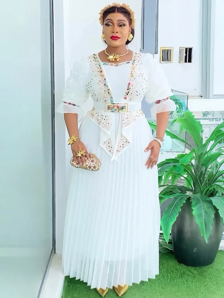 African Dresses For Woman 2025 Africa Clothing Wedding Party Evening Gowns Dashiki Ankara Outfits Dubai Turkey Kaftan Abayas