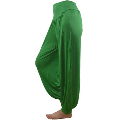 Women's Comfy Harem Yoga Loose Long Pants Belly Dance Boho Sports Wide Trousers Bloomers Dancewear Lady Sweatpants Harlan Pants