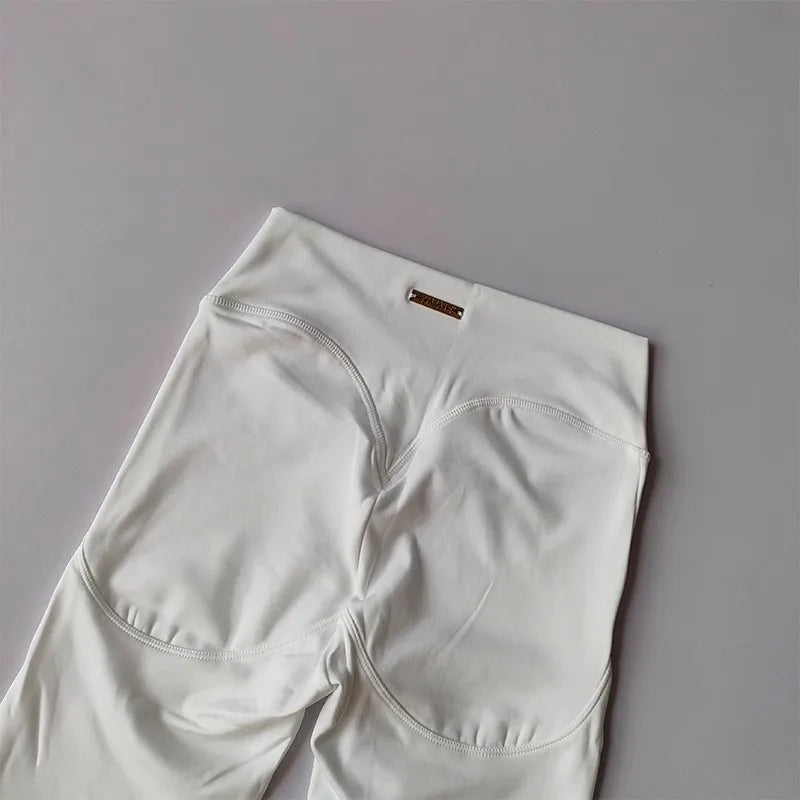 Women's yoga exercise shorts, high waist, tight fit, quick drying peach hip yoga five point exercise and fitness pants