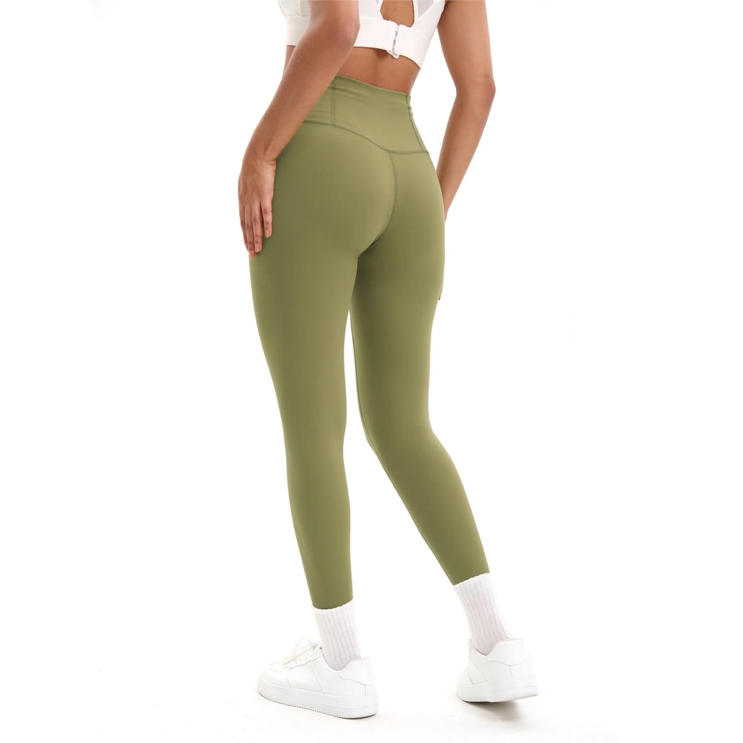 Solid Color Seamless Yoga Pants High Waist Fitness Sport Legging Women Stretchy Gym Workout Tights Running Pants