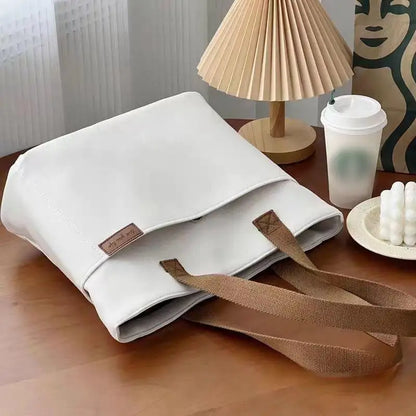 New Canvas Tote Bags for Women Large Capacity Single Shoulder Bag Student Classes Commute Carrying Bag Ladies Casual Handbags