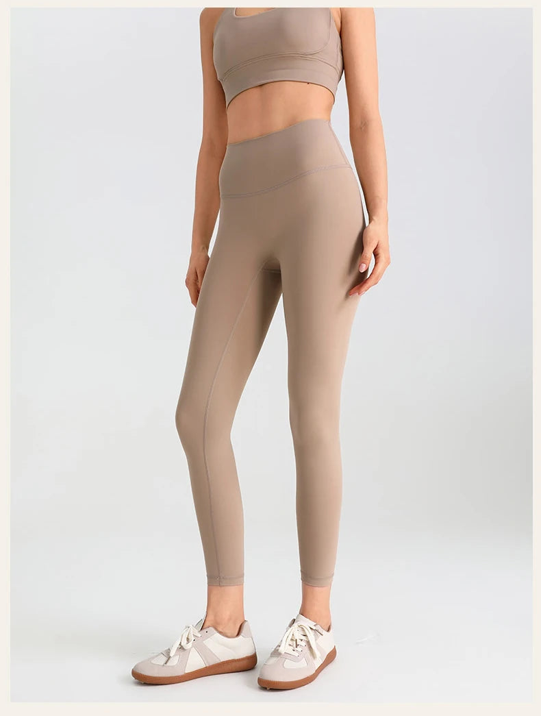 Women's Yoga Pants Gym Leggings Lady's Girl Fitness Soft touch Tights High Waist Elastic Breathable No T Line Sports Pants