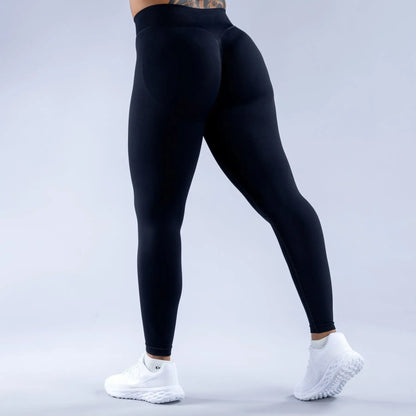 Yoga Pants Impact Leggings Women High Stretch Low Ribbed Band Seamless Scrunch Gym Leggings Fitness Sweat Wicking Workout Tights