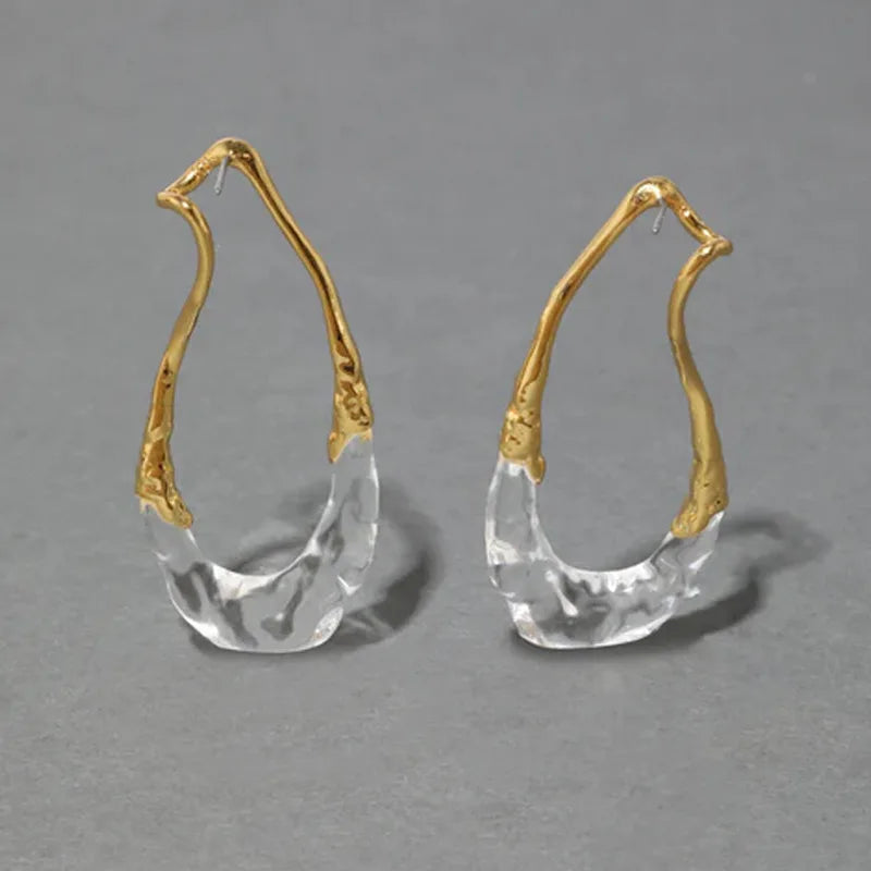 Modern Jewelry European and American Design Irregular Earrings For Women Party Gifts Exaggerative Ear Accessories Hot Selling