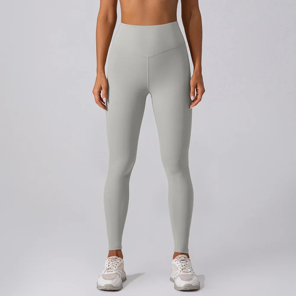 Women's Quick-drying Yoga Pants 2025 High Waist Nude Feeling Gym Leggings Hip Lift Fitness Workout Leggings Running Sports Pants