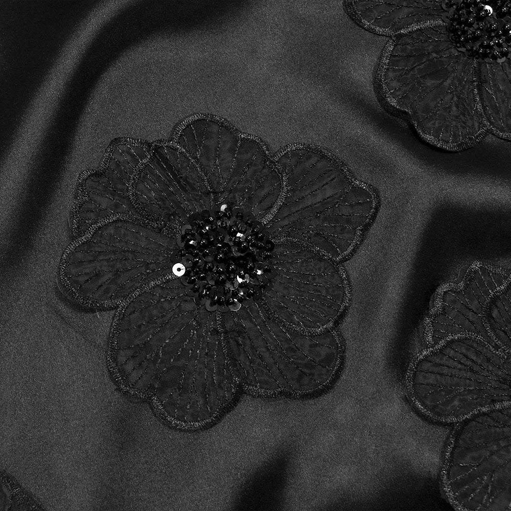 Elegant Dresses for Woman 2025 New O Neck Sleeveless Floral Decorate Straight Ankle Length Fashion Ladies Birthday Party Dress