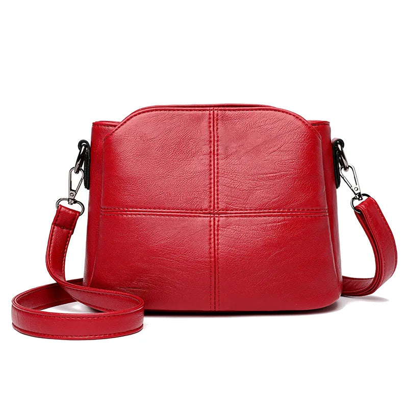 Women's Bags Retro Design Crossbody Bag Trend Quality PU Leather Bucket Shoulder Bags Small Handbags for Women