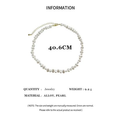 Imitaition Pearl Necklace for Women Simple Fashion Collarbone Chain White Choker Necklaces Designer Wedding Jewelry Wholesale