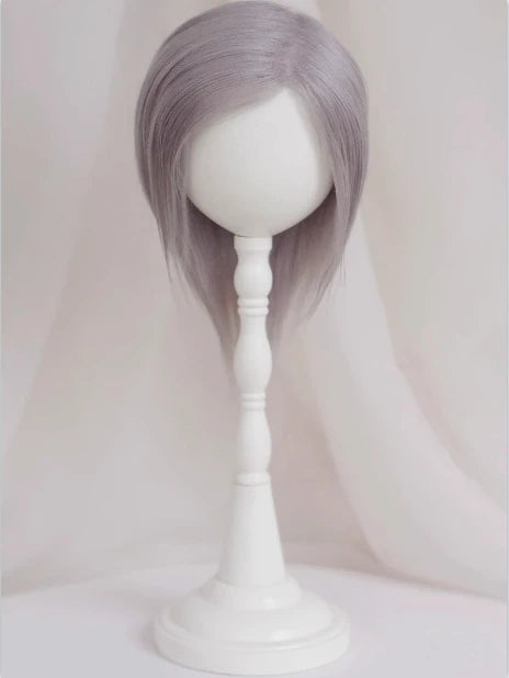 D09-P389 children handmade toy   1/12 1/8 1/6 1/4 1/3 MSD bjd doll wig red blue pink black DIY long straight hair 1pcs