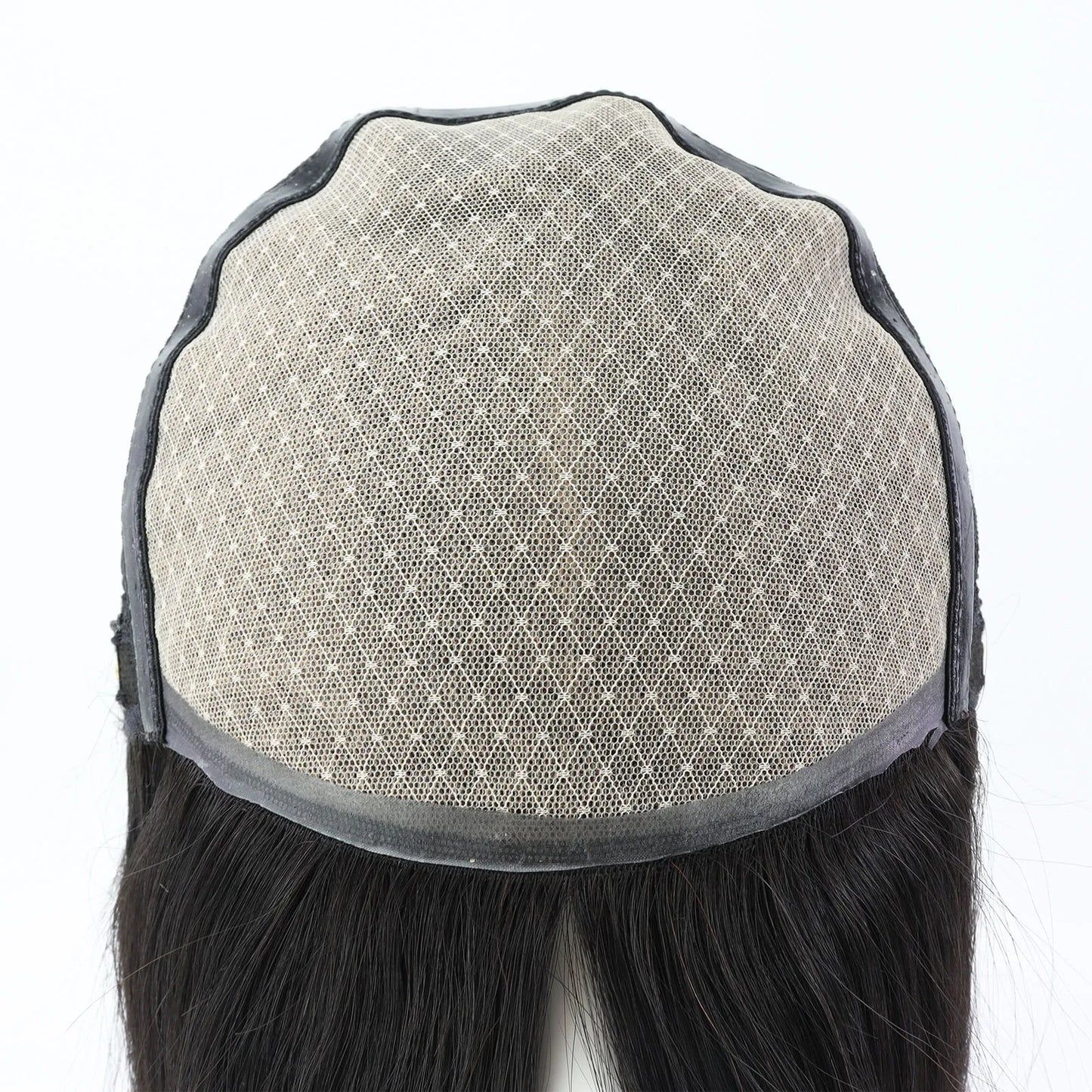 6x6“ Silk Top Full Lace Wig with PU front Real Virgin European Human Hair Wig for Women Silk Base with Elastic Net Wear to go