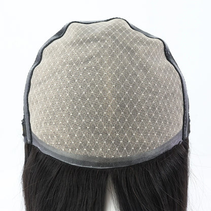 6x6“ Silk Top Full Lace Wig with PU front Real Virgin European Human Hair Wig for Women Silk Base with Elastic Net Wear to go