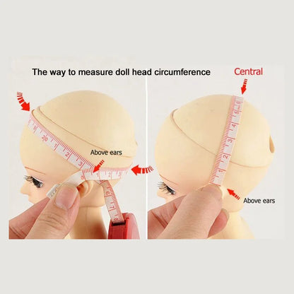 1/3 1/4 1/6 Doll's Wig for 60/45/30cm Bjd Doll Long Curly Hair with Bangs Dress Up Play House Girl Toy Doll Accessories, No Doll