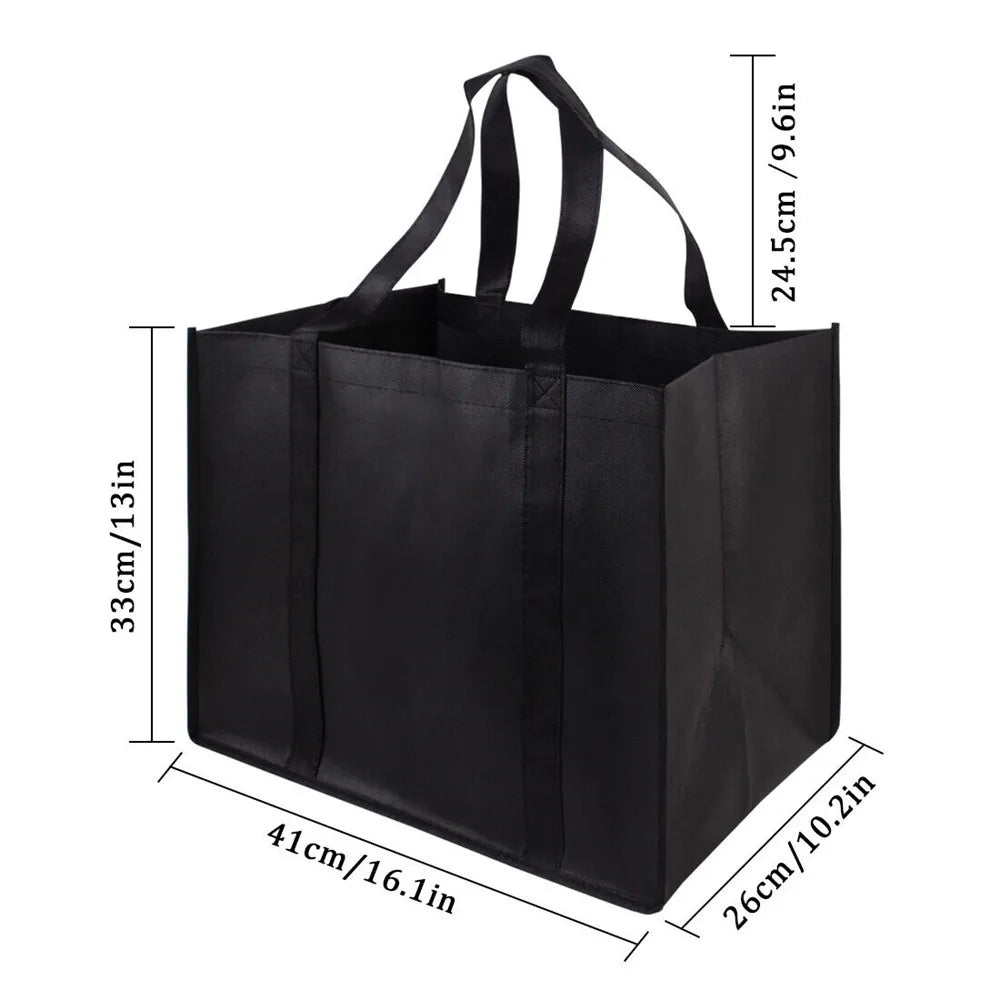 Simple Reusable Shopping Bags For Women Portable Foldable Eco-Friendly Grocery Heavy Duty Handbag Large Capacity Tote Bag