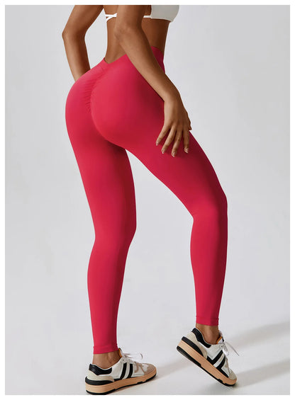 Yoga Pants Rear Rolled buttocks Peach Buttocks Women For Fitness High Waist Long Pants Women Hip Push UP Gym Women's Leggings