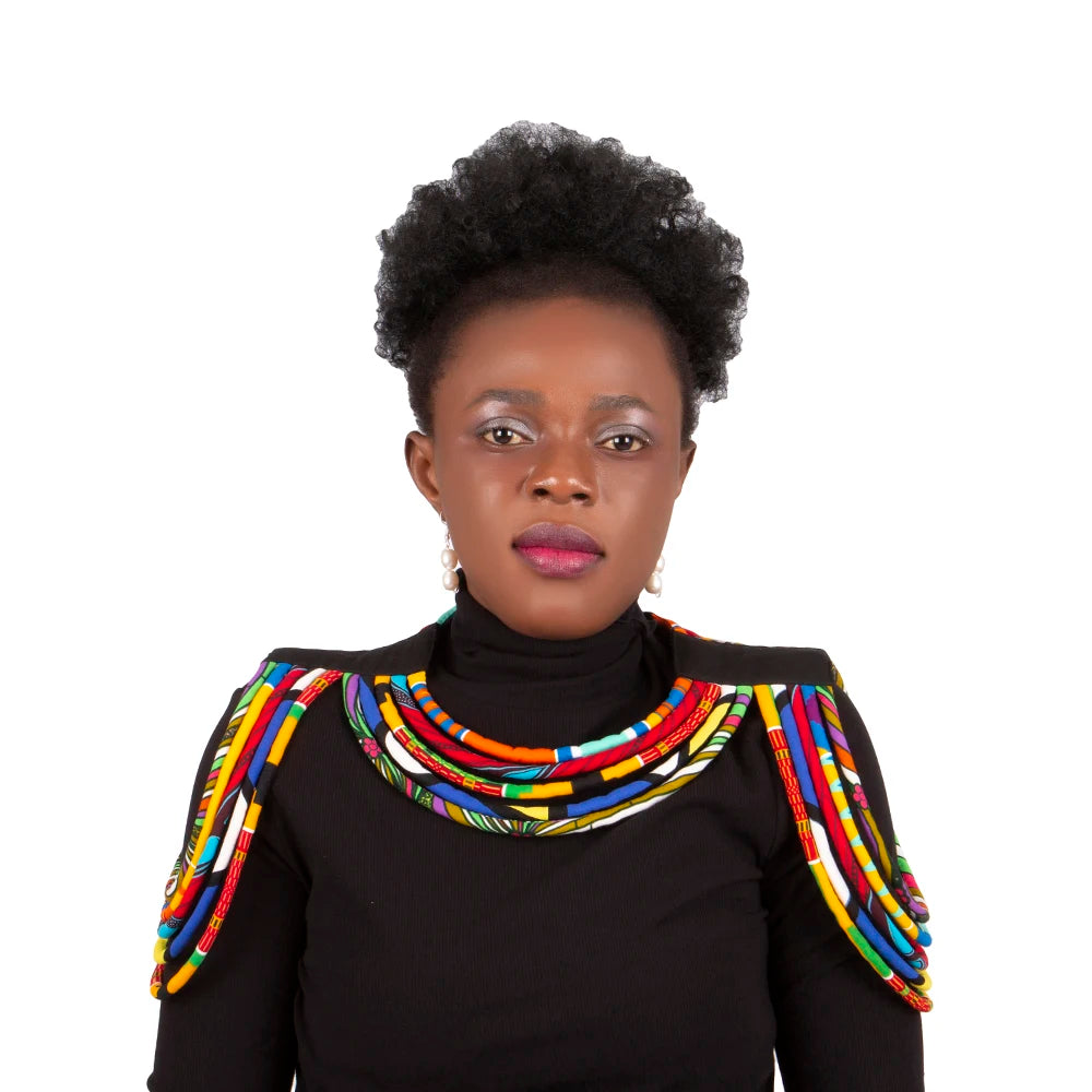 Women's Necklace 2023 Jewelry African Fabric Batik Necklace Printed Fabric Necklace Ankara Tribe Tassel Necklace Women WYB750