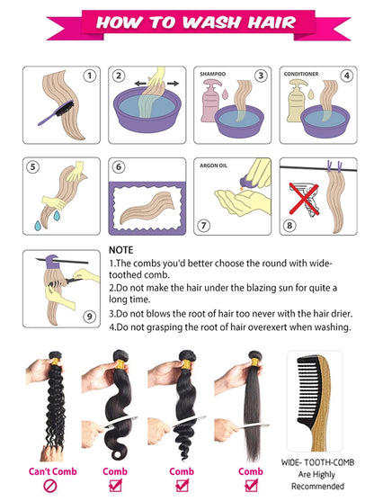 Curly Hair Bundles Brazilian Human Hair Weave 6 Bundles With Lace Closure Colored 1B/27/30/33/99J Short Hair Extension For Women