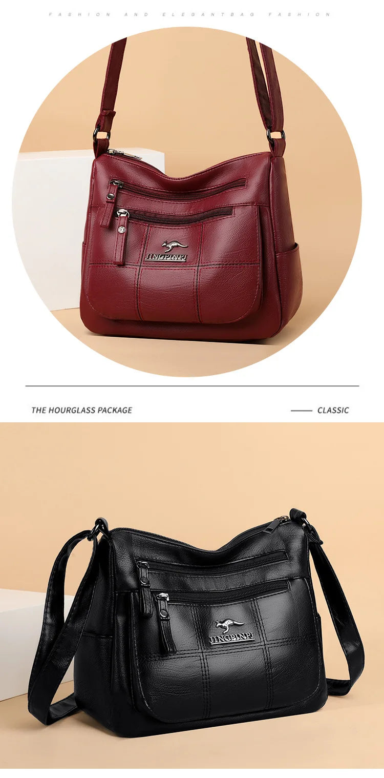 Handbag for Ladies 2025 Women's Crossbody Bag New Multi-layer Mother's Bag Large Capacity Shoulder Messenger Purse Foreign Trade