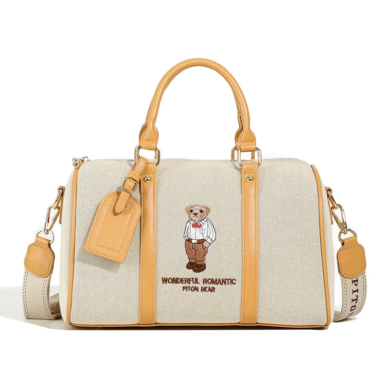 New Women Pillow Bag Large Capacity Fashion Lightweight Luggage Travel Bag Designer Retro Female Handbag Shoulder Crossbody Bags