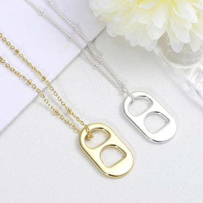 2 Pcs Pull-up Necklace Cute Necklaces Aesthetic Girlfriend Simple for Women Ladies Vintage Trendy