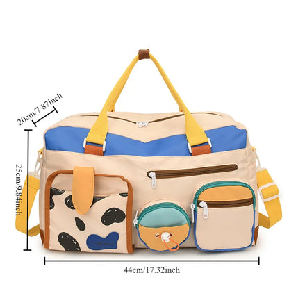 Women's Gym Tote Bags - Gym bags, large capacity sports bags for yoga, travel and fitness essentials - stylish design-tan