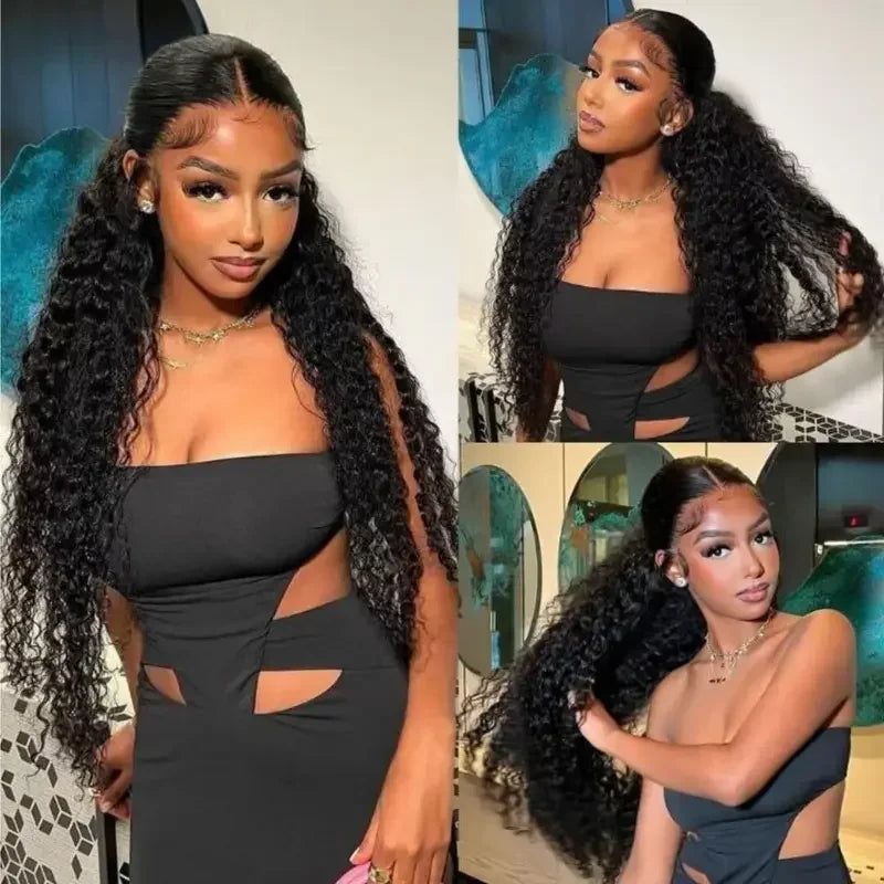 Wear And Go Kinky Curly Wig 7x5 6x4 Glueless Human Hair Wig Ready To Go Human Hair Lace Closure Glueless Wigs Pre Cut No Glue