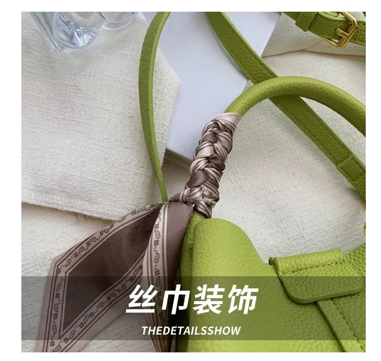 Fashion Women Crossbody Bags Autumn Winter Shoulder Bags Luxury Brand Design Bucket Bag Ladies PU Leather Portable Hand Bags