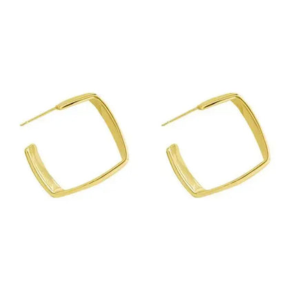 European and American Fashion Earrings Geometric Metal Earrings Fashion Earrings Net Red New Trend Earrings