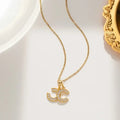 French-style double C necklace for women with micro-inlaid new light luxury and fashionable pendant as a high-end gift