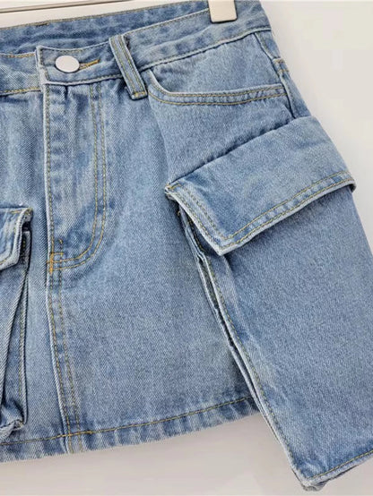 Sexy high waist Denim short skirt women summer fashion jean hot skirt y2k streetwear jeans club party casual denim short skirts