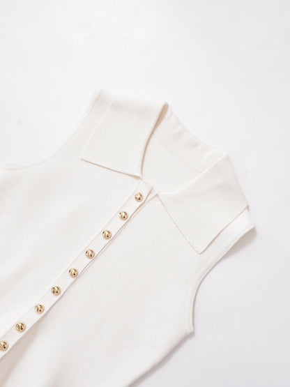 Women's clothing 2025 summer new product fashion European and American style short skirt style knitted vest top