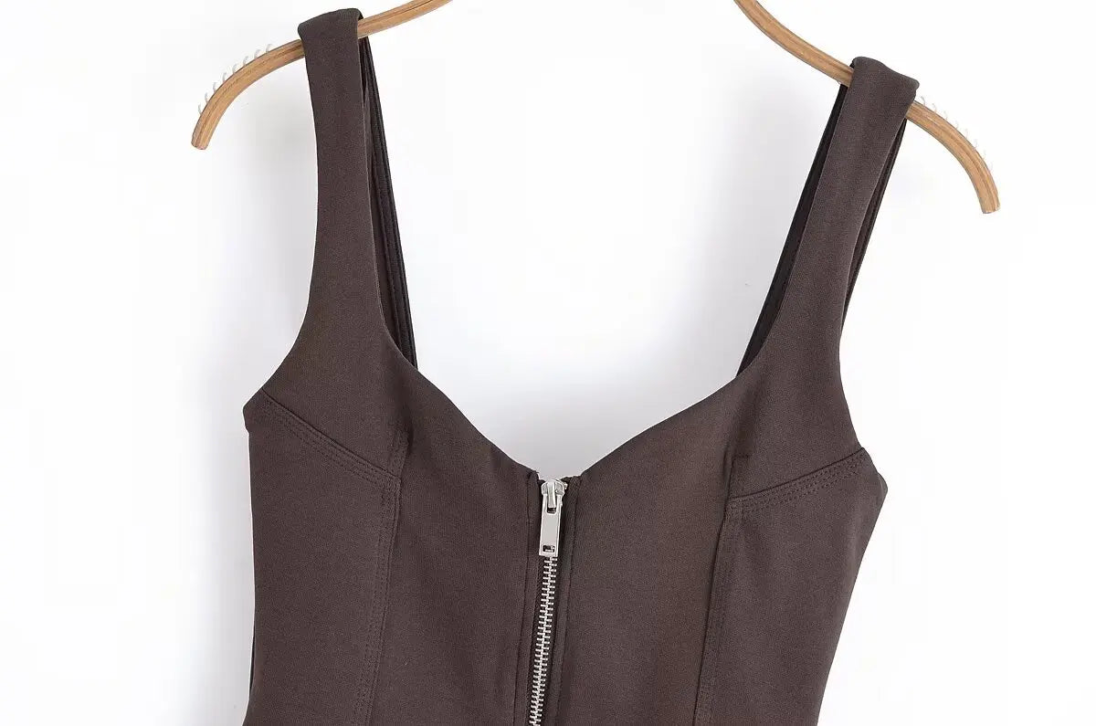 Women's Tops Summer 2025 New Elastic Tight-Fitting Elegant Summer Holiday Tops Women's Street Chic Youth Fashion Joker Vest Tops