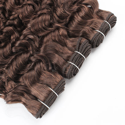Human Hair Bundles Water Wave#2 #4 Bundles Indian Hair Weave Cruly Bundles Human Hair Extension 10 To 26 Inch