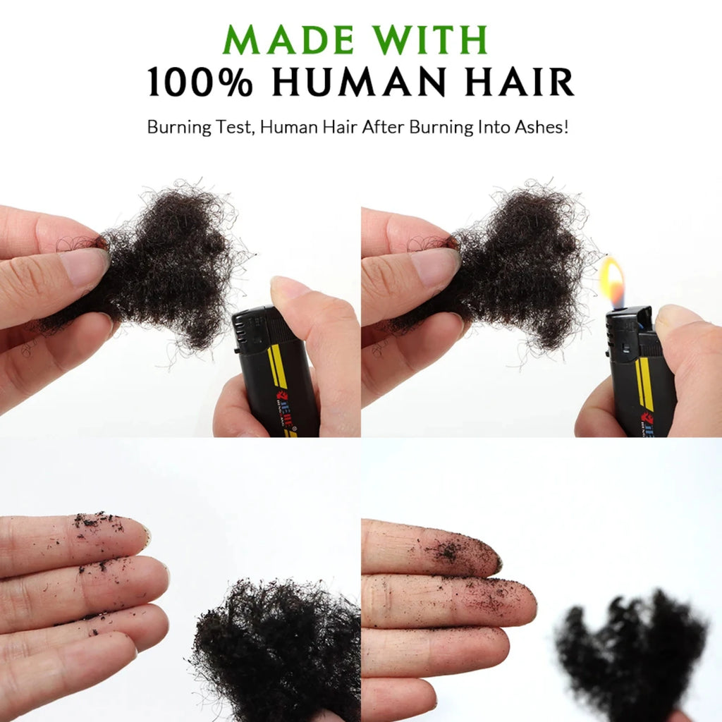 Human Hair No Weft 4C Afro Kinky Curly Virgin Brazilian Human Hair Extensions Weave Bundles Weaving for African Black Women 16"