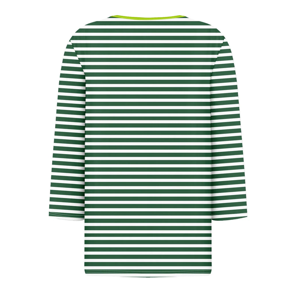 Tops For Women Women'S T Shirt Tee Print Button 3/4 Sleeve Daily Weekend Fashion Basic V Neck Regular Top Ropa De Mujer New