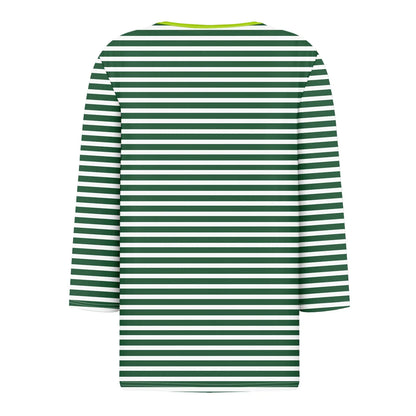 Tops For Women Women'S T Shirt Tee Print Button 3/4 Sleeve Daily Weekend Fashion Basic V Neck Regular Top Ropa De Mujer New