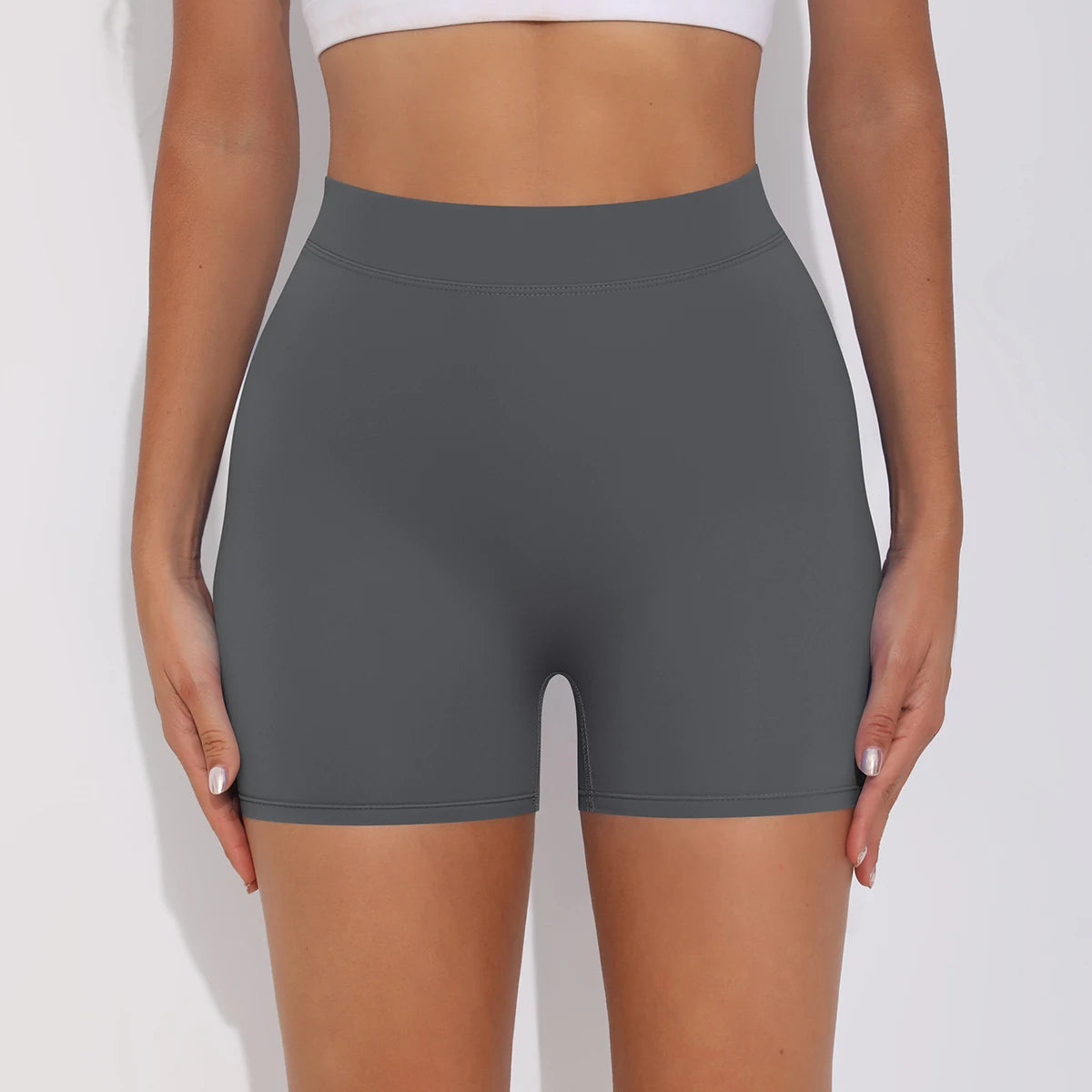 Women's Sexy Stretch Yoga Shorts With Hip Lifting And Abdominal Tightening Tight Fitness Wearing Running Pants Externally