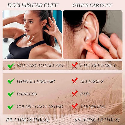 Ear Cuff Earrings for Women Non Piercing 14K Gold Plated Ear Cuff for Non Pierced Ears Clip on Cartilage Earring Dainty Earrings