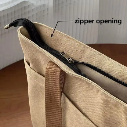 New Canvas Tote Bags for Women Large Capacity Single Shoulder Bag Student Classes Commute Carrying Bag Ladies Casual Handbags