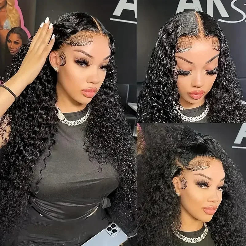 Wear And Go Kinky Curly Wig 7x5 6x4 Glueless Human Hair Wig Ready To Go Human Hair Lace Closure Glueless Wigs Pre Cut No Glue