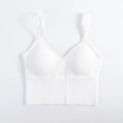 Women Sexy Tops Tube Push Up Bra Female Streetwear Sleeveless Camis Seamless Sport Lingerie Tee Crop Top Bandeau Top Tanks