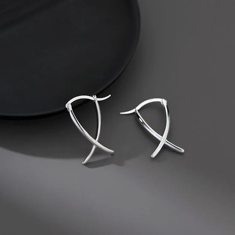 Trendy Jewelry Simply Earrings Unique Geometry Earrings For Women Gift Earings Fashion Jewelry Korean Silver Color Earrings