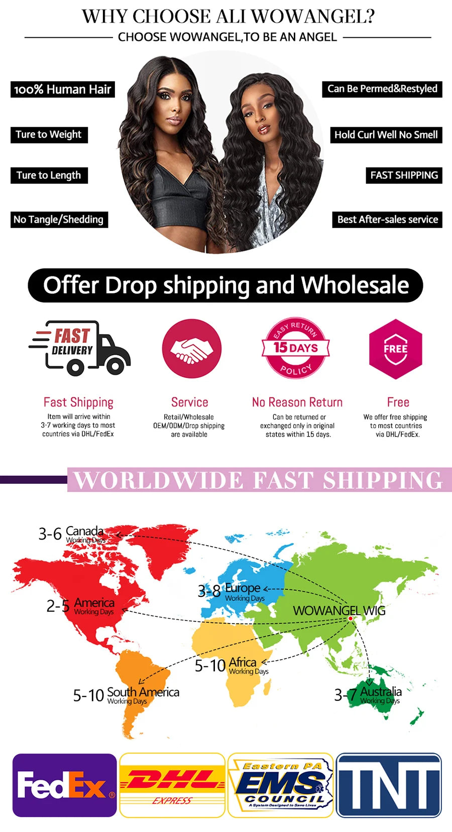 WOWANGEL Reddish Brown Pre Cut Glueless Wig Human Hair Ready To Wear 5x5 HD Lace Closure Water Wave Curly Wigs Wear To Go