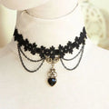 Sexy Black Lace Necklace Punk Style Personalized Lace Collar Gothic Choker Lace Clavicle Chain Wedding Party Jewelry Accessories