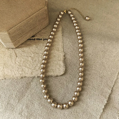 Imitaition Pearl Necklace for Women Simple Fashion Collarbone Chain White Choker Necklaces Designer Wedding Jewelry Wholesale