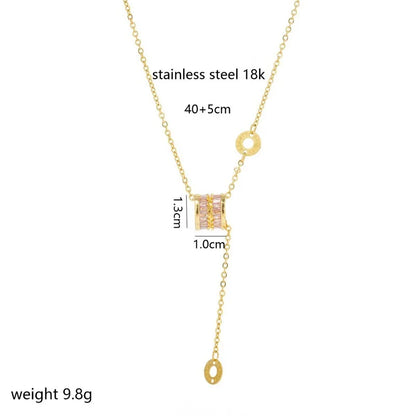 The new large-waist necklace is a high-end and versatile accessory for women with a light luxury and niche design