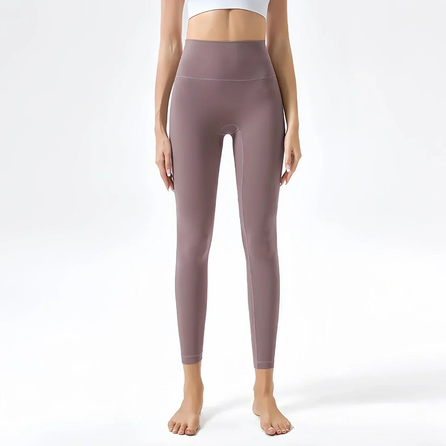 Yoga Pants No Embarrassment Line Sports Fitness Pants Tight Peach Lift Hip High Waist Nude Yoga Leggings